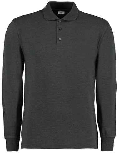 KUS-KK430-Mens Classic Fit Long Sleeve Polo Shirt